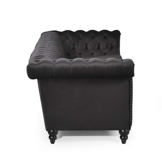 Zyiere Tufted Chesterfield 3 Seater Sofa-4