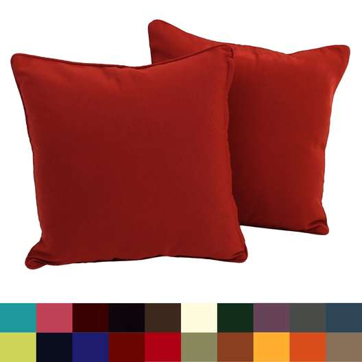 18-Inch Twill Throw Pillows (Set Of 2)-0