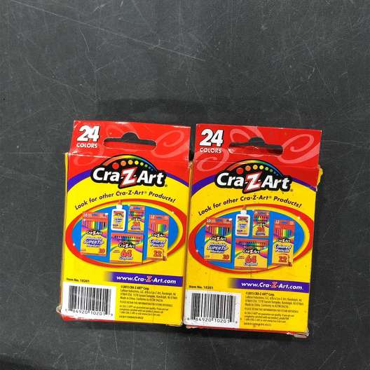 Set Of 2, Cra-Z-Art School Quality Crayon, Assorted Colors, 24/Box-2