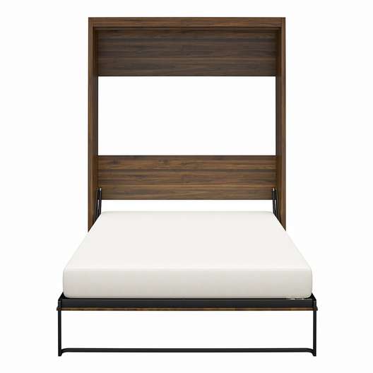 Queen Signature Sleep Easy-Lift Murphy Wall Bed, Walnut-0