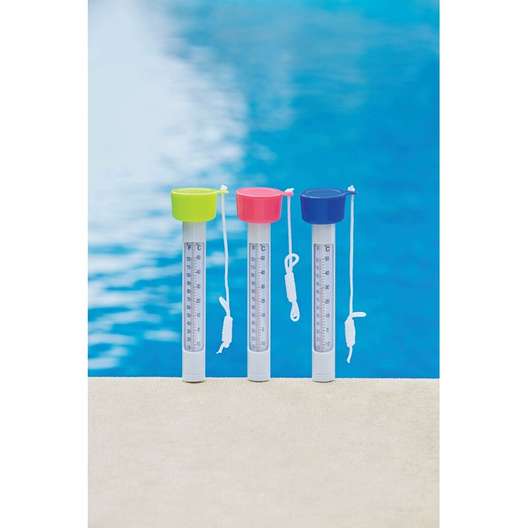 Mainstays Floating Swimming Colorful Float Pool Thermometer With Tether Cord-2