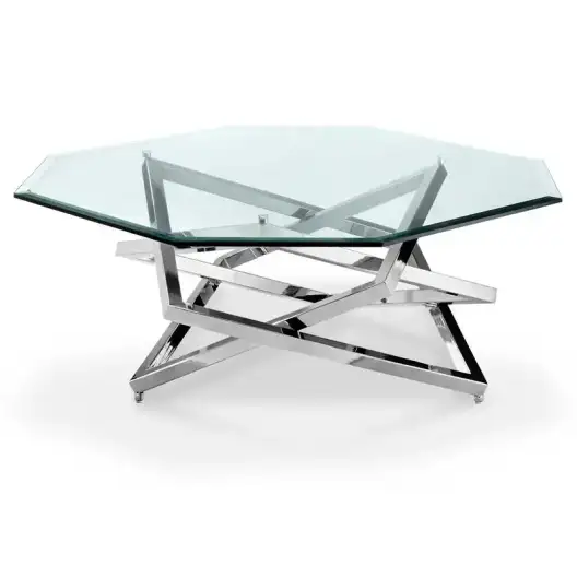  Magnussen Home Furniture Lenox Square Octagonal Cocktail Table Base-0