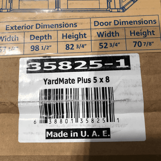 Duramax 5' X 8' Yard Mate Plus Vinyl Shed W/Floor-6