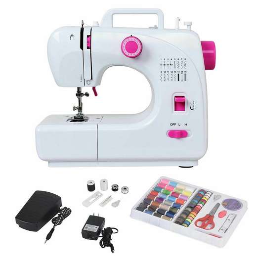 Costway 2-Speed Multi-Function Fashion Portable Sewing Machine-0