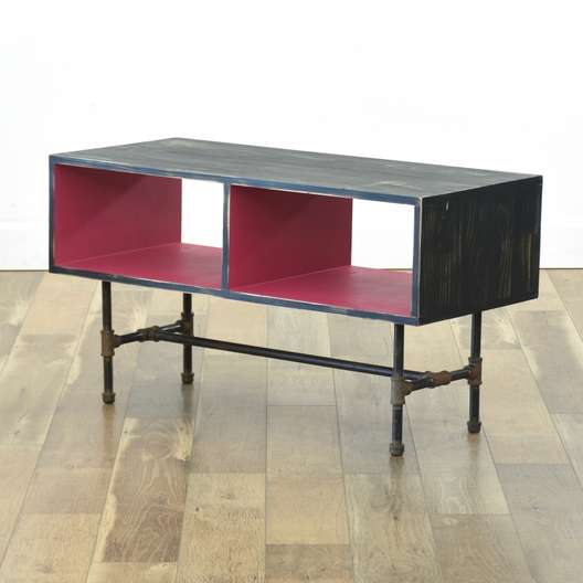 Contemporary Industrial Console Cabinet -0