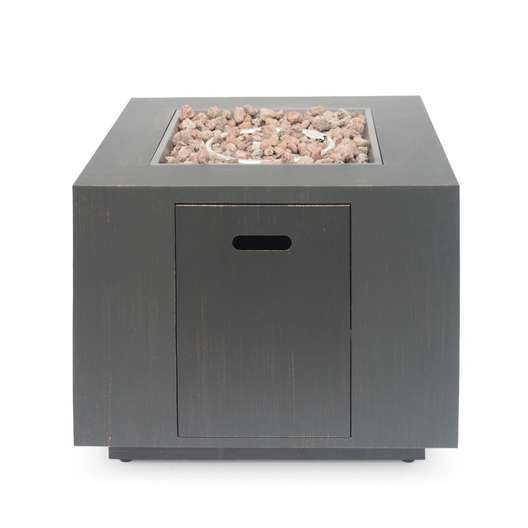 Jasmine Outdoor 33" Square Fire Pit-4