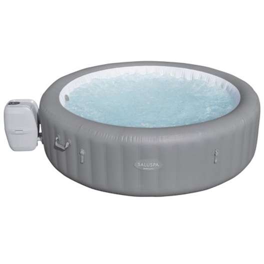 Bestway Saluspa Grenada Airjet Inflatable Hot Tub With 190 Soothing Jets, Gray - 93.38-0
