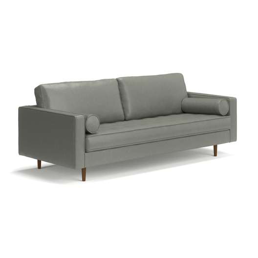 Allmodern Geo 84" Vegan Leather Sofa-2