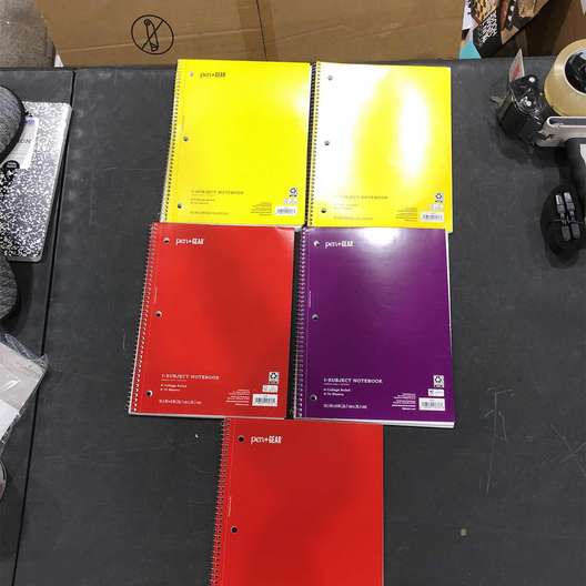 Assortment Of 5, Pen + Gear 1-Subject Notebook  College Ruled  70 Sheets  Purple-1