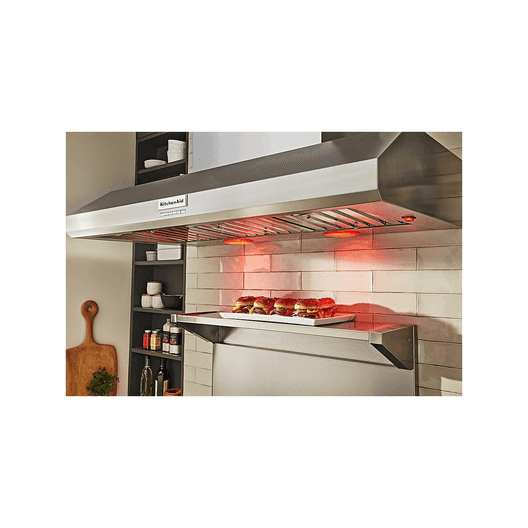 Kitchenaid 48'' 585 Or 1170 Cfm Motor Class Commercial-Style Wall-Mount Canopy Range Hood - Stainless Steel-4