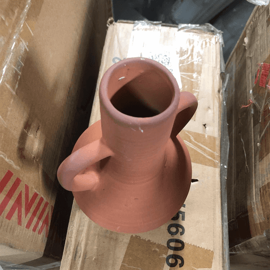 Sagebrook Home Terracotta Vase With 2 Handles-2