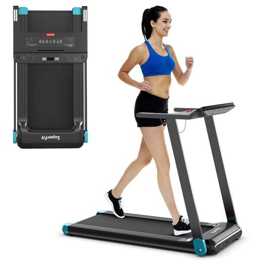 Costway Surperfit Electric Treadmill Compact Walking Running Machine W/App Control Speaker-0