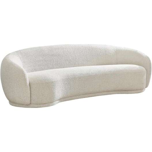 Meridian Furniture Hyde Cream Boucle Fabric Sofa-0