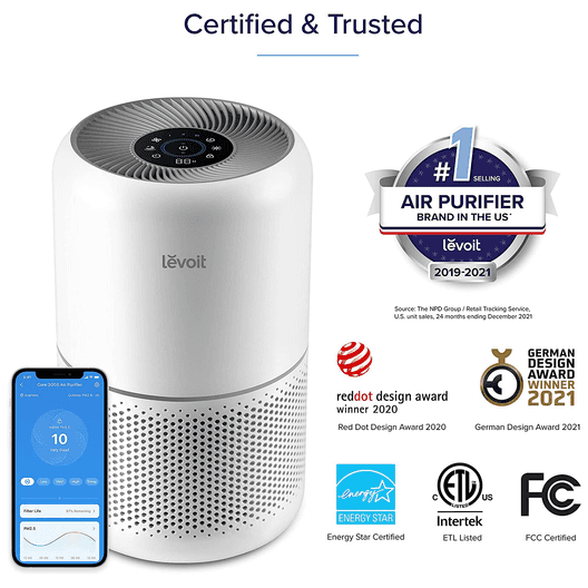 Levoit Air Purifiers For Home Bedroom H13 True Hepa Filter For Large Room-4