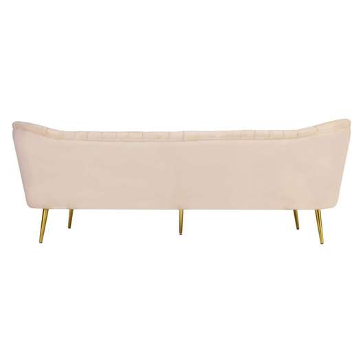 Meridian Furniture Margo Velvet Sofa In Cream-3