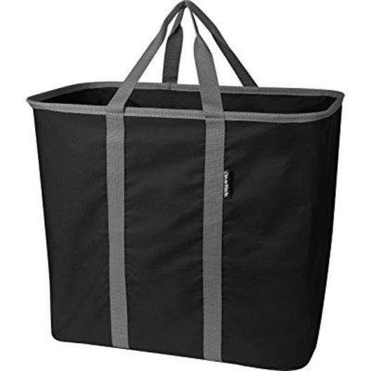 Clevermade Snapbasket Laundrycaddy Pop-Up Hamper, Black/Charcoal  -4