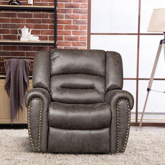 Breathable Bonded Leather Electric Power Recliner Chair-0