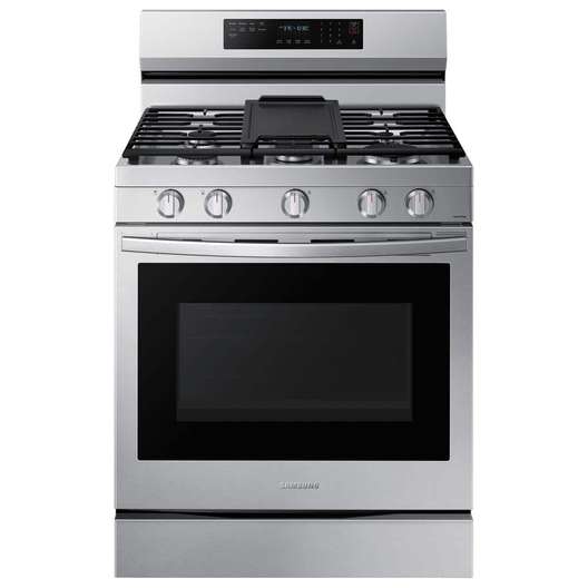 Samsung 6 Cu. Ft. Smart Wi-Fi Enabled Convection Gas Range, Stainless Steel -0