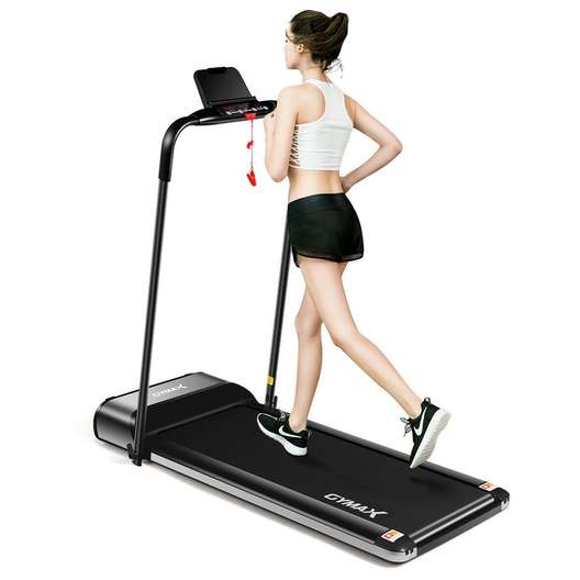 Costway 450W Ultra-Thin Electric Folding Treadmill Motorized Running Jogging Machine-2