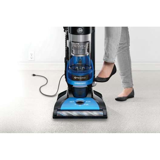 Hoover Elite Rewind Plus Upright Vacuum Cleaner With Filter Made With Hepa Media, Uh71200-4