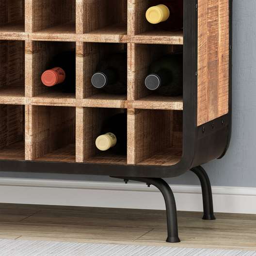 Spring Industrial Design Wine Rack Bar Cabinet-4