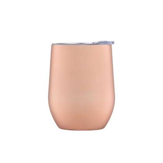 Thirstystone By Cambridge 12 Oz Insulated Wine Tumbler - Brushed Copper-0