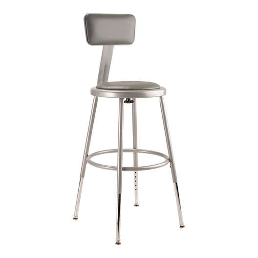 Set Of 2, National Public Seating 6400 Series Lab Stool-4