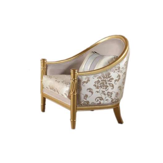 Infinity Furniture Upholstered Sofa Chair, Cream/Gold-0