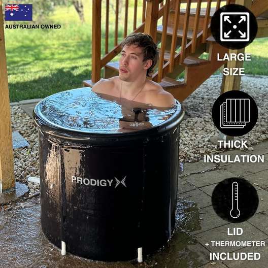 Prodigy Ice Bath Tub, Cold Plunge, Lid & Thermometer